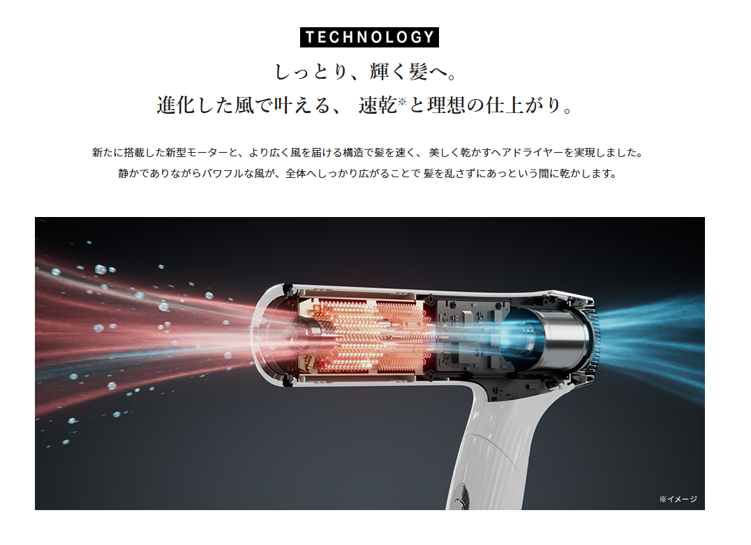 リファビューテックドライヤースマートW 正面デザイン