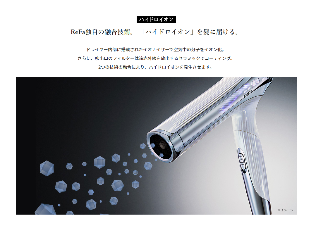 リファスマートドライヤーW 軽量モデルの製品写真